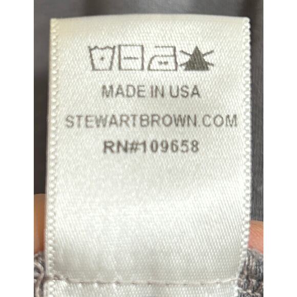 Stewart+Brown Gray Hemp Blend Layered 3/4 Sleeve Top Women’s Small USA - Picture 7 of 7